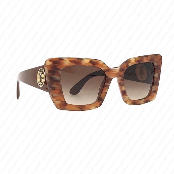 New Burberry Daisy BE4344 394013 51mm Spotted Brown Sunglasses - Picture 8 of 12